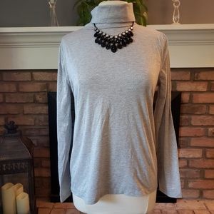 Liz Claiborne size large gray turtleneck sweater
